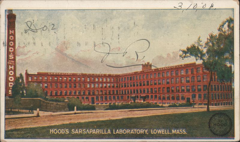 Hood's Sarsaparilla Laboratory, Lowell, MA Massachusetts