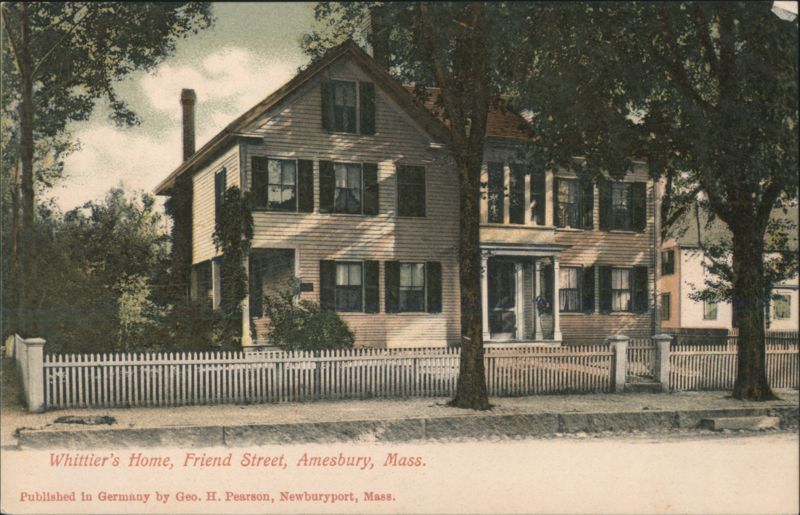 Whittier's Home, Friend Street, Amesbury, MA Massachusetts