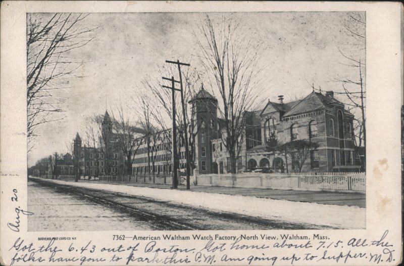 American Waltham Watch Factory, North View, Waltham, MA Massachusetts
