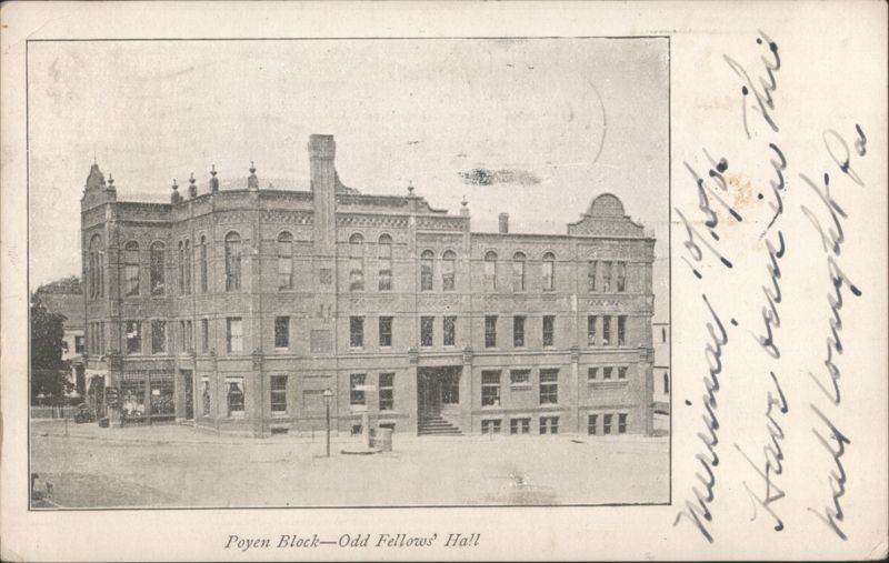 Poyen Block—Odd Fellows' Hall Merrimac Massachusetts