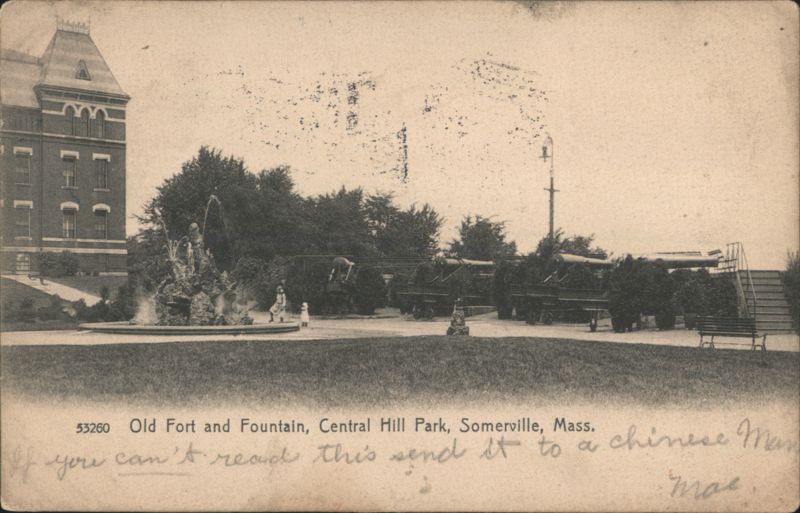 Old Fort and Fountain, Central Hill Park Somerville Massachusetts