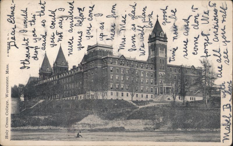 Holy Cross College Main Building Worcester Massachusetts