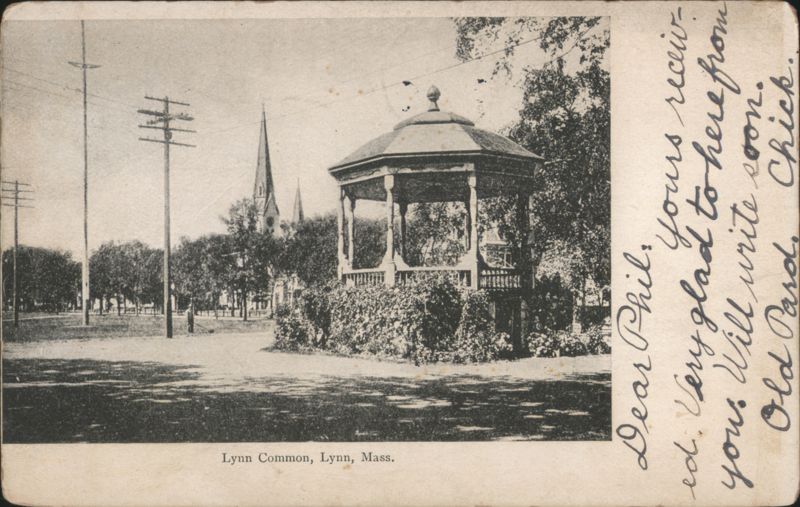Lynn Common Gazebo & Church Steeple Massachusetts