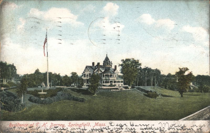 Residence of E. H. Barney, Springfield, Mass. Massachusetts