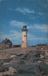 Scituate Light, Massachusetts Postcard