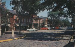 Cobblestone Main Street, Nantucket, MA Postcard