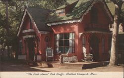 The Pink House, Oak Bluffs, Martha's Vineyard Postcard
