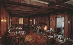 The Salem Crofs Inn Dining Room, West Brookfield, MA Postcard