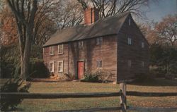 Howland House, Built 1667 by Jabez Howland Postcard