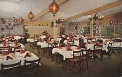 Hearthside Inn Restaurant Garden Dining Room Lenox MA Postcard