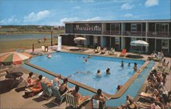 The Maravista Holiday Motel, Falmouth, Cape Cod, MA Postcard