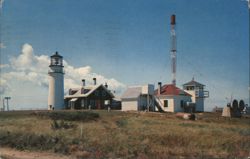 Highland Light, Truro, Cape Cod, MA - Lighthouse & Buildings Postcard