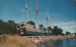 The Arbella - Governor Winthrop's Flagship, Pioneer Village Postcard