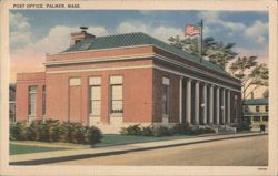 Post Office, Palmer, Massachusetts Postcard