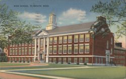 Plymouth High School, Plymouth, MA Postcard