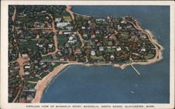 Airplane View of Magnolia Point, North Shore Postcard