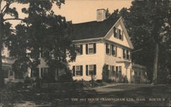 The 1812 House, Framingham Centre, Route 9 Postcard