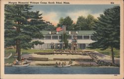 Morgan Memorial Wokapa Camp, South Athol, MA Postcard