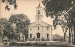First Baptist Church, North Attleboro, MA Postcard