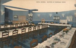 Hotel Edison Baroque Room, Banquet & Reception Facilities Postcard