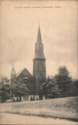 Sacred Heart Church, Gardner, MA Postcard