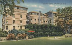 Weldon Hotel, Greenfield, Mass. Postcard