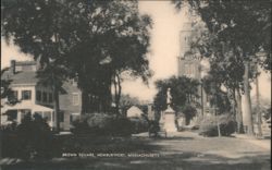 Brown Square, Newburyport, Massachusetts Postcard