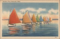 Rainbow Fleet, Nantucket, Mass. Postcard