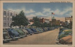 Legion Parkway, Brockton, Mass. Postcard