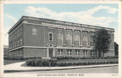 Davis Thayer High School, Franklin, MA Postcard