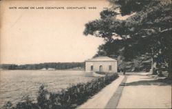 Gate House on Lake Cochituate, Cochituate, MA Postcard