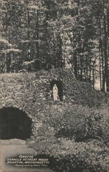 Grotto Cenacle Retreat House, Brighton, Massachusetts Postcard