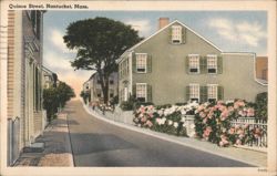 Quince Street, Nantucket, MA Postcard