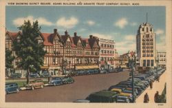 Quincy Square, Adams Building, Granite Trust Company Postcard