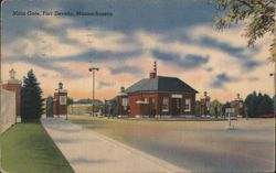 Main Gate, Fort Devens, Massachusetts Postcard