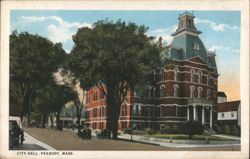 City Hall, Peabody, MA Postcard