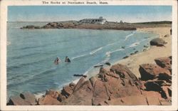 The Rocks at Nantasket Beach Postcard
