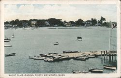 Yacht Club Landing, North Weymouth, MA Postcard