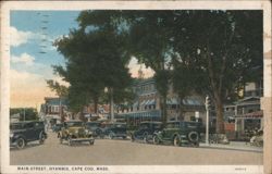 Main Street, Hyannis, Cape Cod, Mass. Postcard