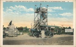 Jacob's Ladder Trail Summit, Observation Tower, Socony Gasoline Postcard