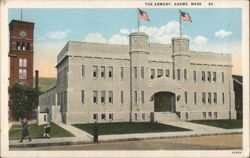 The Armory, Adams, MA Postcard