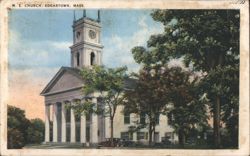M. E. Church, Edgartown, MA Postcard