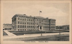 Williams School, Chelsea, Mass. Postcard
