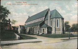 St. Thomas Church (dark gray, light gray trimmings) Postcard