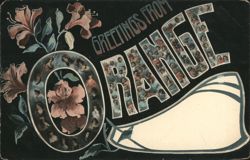 Greetings from Orange, Vignette of Women in O Postcard