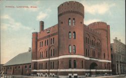 Armory, Lawrence, Mass. Postcard