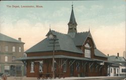 The Depot, Leominster, MA Postcard