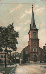 St. Patrick's Catholic Church, Brockton, Mass. Postcard