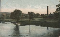 Clinton, Mass. Pumping Station Postcard