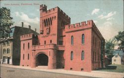 State Armory, Fitchburg, Mass. Postcard